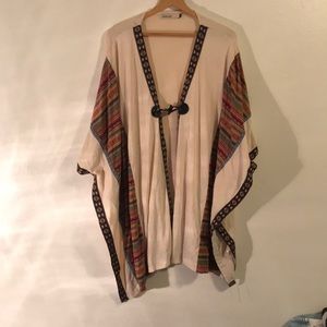 Super cute embroidered poncho